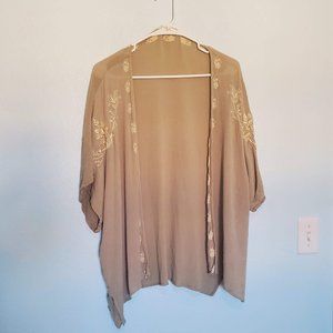 Love Tree Olive Kimono Floral (S)